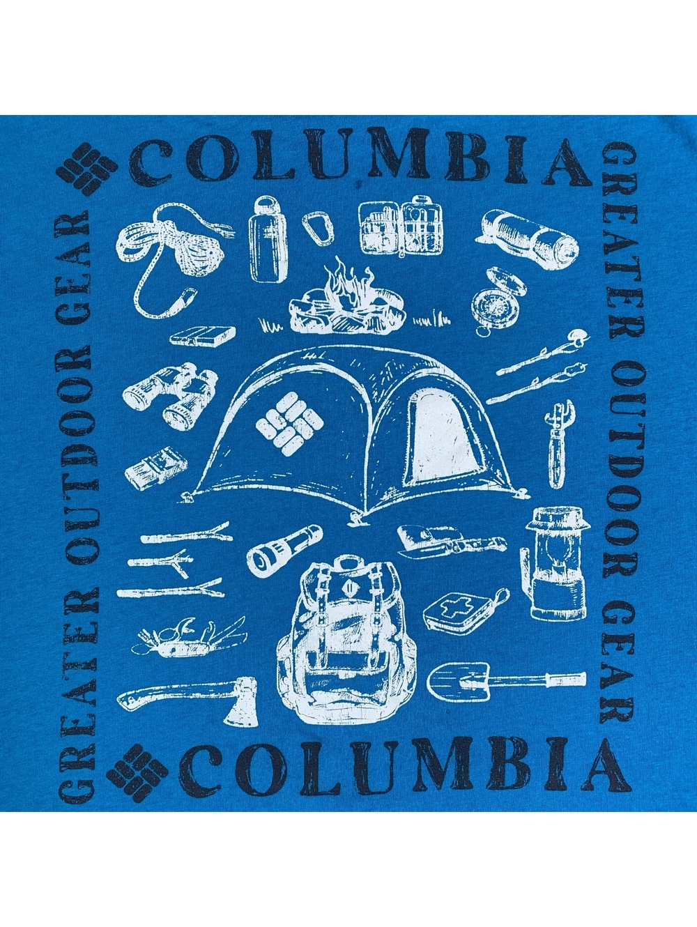 Columbia Men's Blue Outdoor Graphic T-Shirt XL